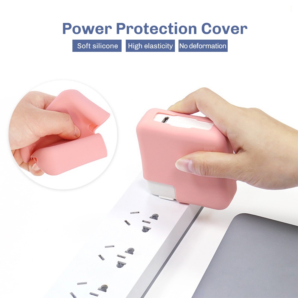 For Macbook Soft Silicone Cover Case Protector For Charger Power Protection Sleeve Air Pro 11 13 15 16  A1706 A1708 A2141 A1932 A1466 A1502 A1707 A2179 A2289 A2251 A2338 A2337  M1