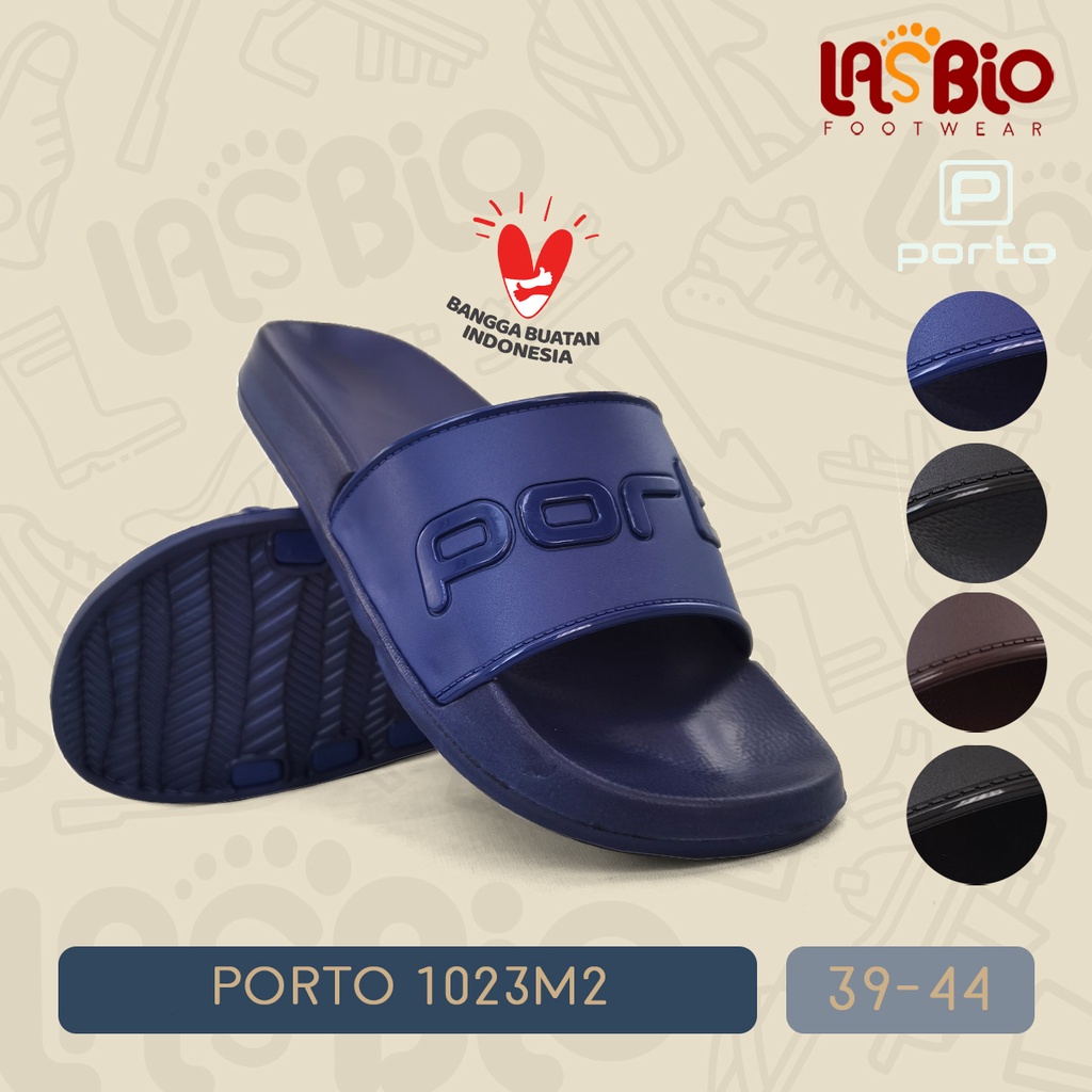 Porto Sandal Kasual Selop Kokop Karet Pria 1023M2