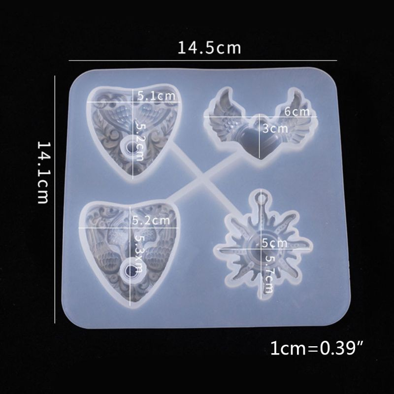 Glitter 1 Set Resin Crystal Epoxy Mold Devil's Eye Owl Semi-Three-dimensional Jewelry Casting Silicone Mould DIY Crafts Decorations Making Tools