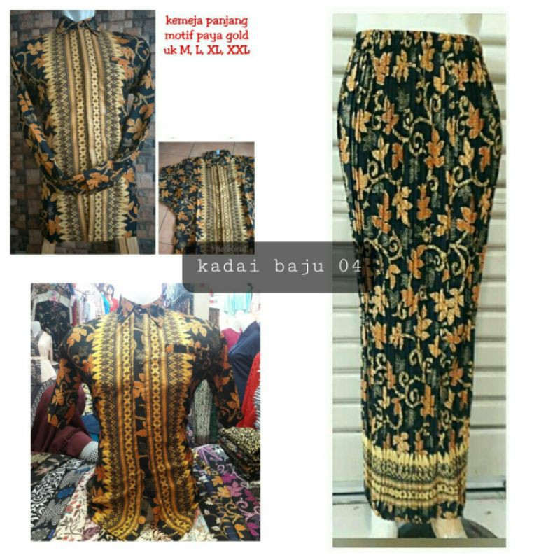 KEMEJA CUOUPLE//KEMEJA BATIK//ROK PLISKET