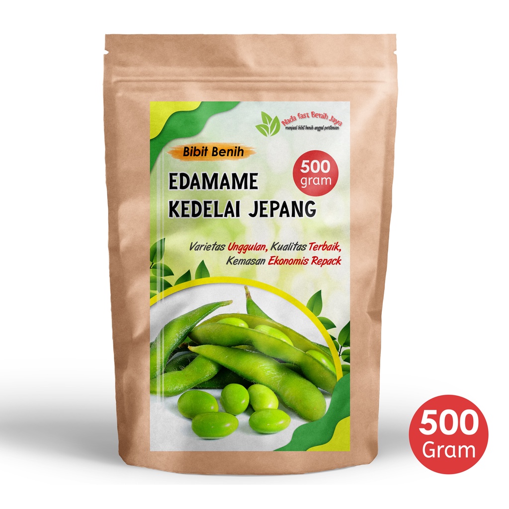 Benih kedelai Edamame  500 gram pilihan  / bibit kedelai jepang super / tanaman bibit kedelai