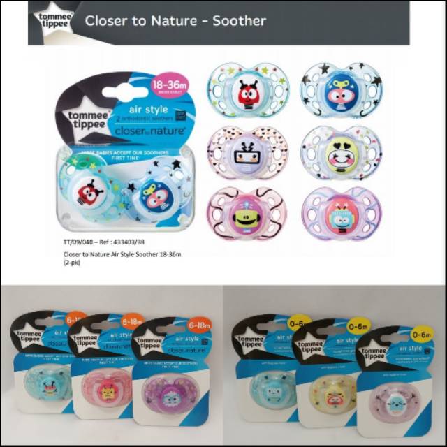 [Millybaby] Tommee tippee shoother / tommee tippee empeng 0-6 6-18 18-36  / gigitan bayi / teether