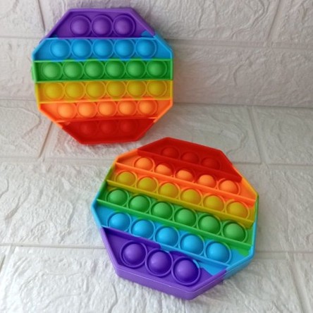 [BISA COD] POP IT RAINBOW SQUARE MURAH MAINAN ANAK GELEMBUNG POPIT PUSH RAINBOW MULTICOLOR TERMURAH-POP IT PERSEGI