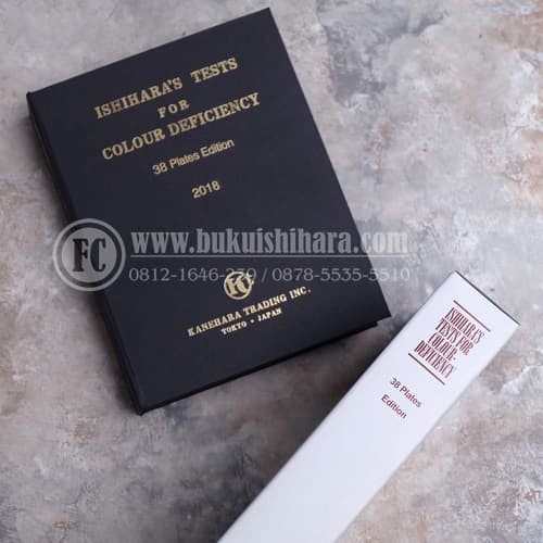 Buku Ishihara 38 Plates Untuk Tes Buta Warna Original Kanehara Jepang Ada NIK Untuk Tes TNI Polri