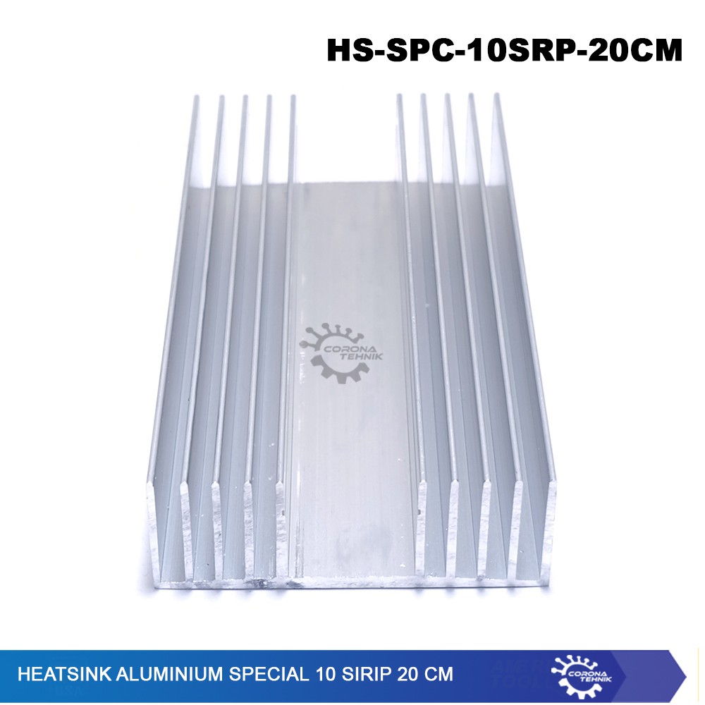 Heatsink Aluminium 10 Sirip 20 cm special