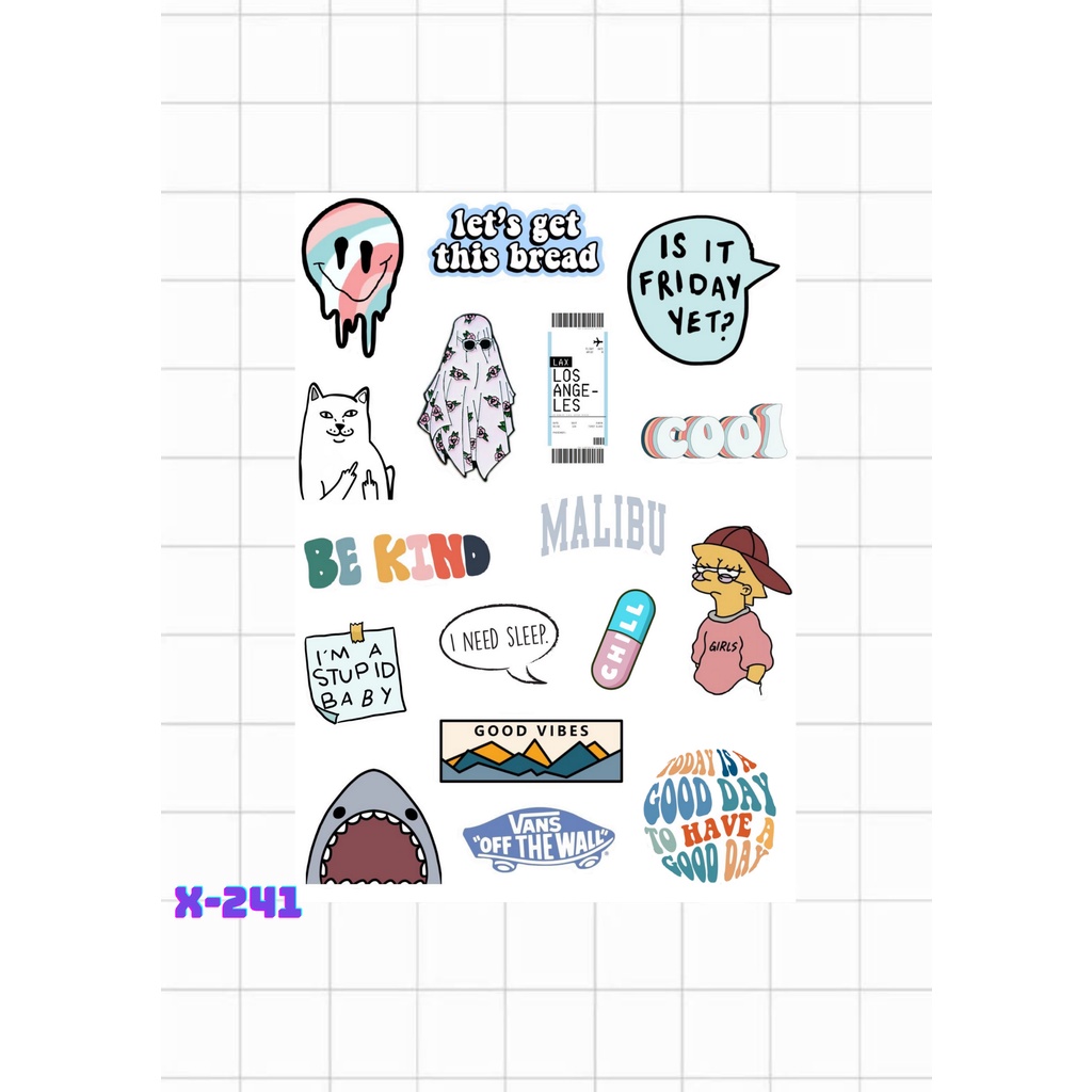 

STIKER TUMBLR AESTHETIC X-241