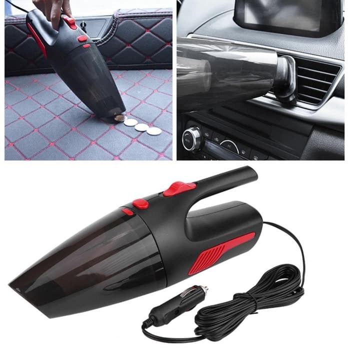 Vacuum Vacum cleaner mobil Portable Penyedot Debu Mobil 12V 120W COKELAT
