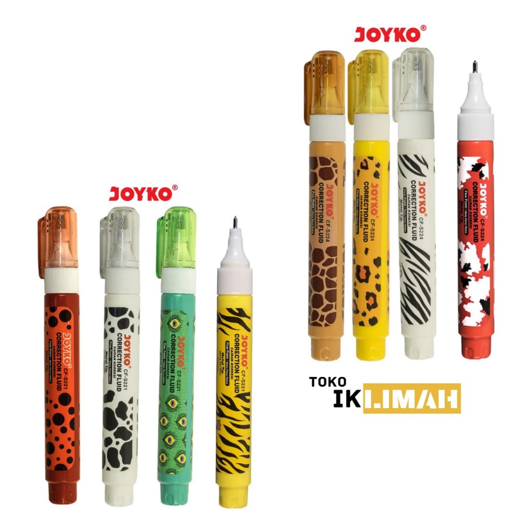 

Tip-ex Cair JOYKO Correction Fluid CF-S221 CF-S224 / Tip x Penghapus Pulpen