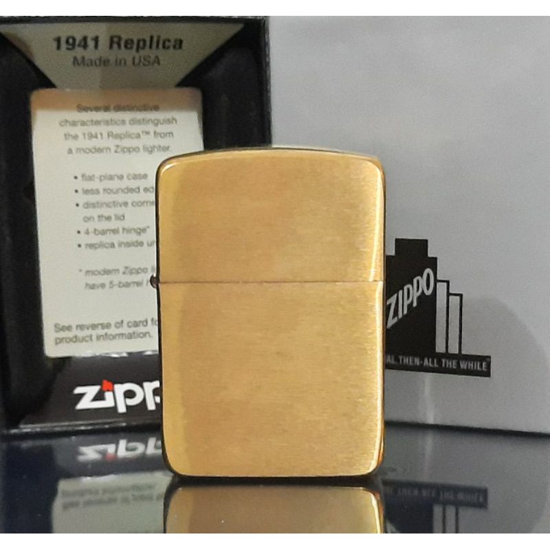 REPLICA 1941 BRUSHED BRASS 1941B ORIGINAL ZIPPO