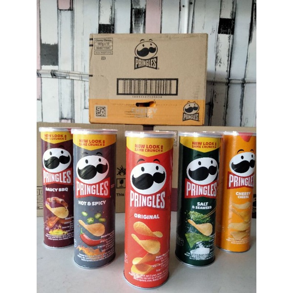 PRINGLES POTATO SALE 107gr UKURAN BESAR FREE BUBBLEWRAP / KERIPIK KENTANG PRINGLES