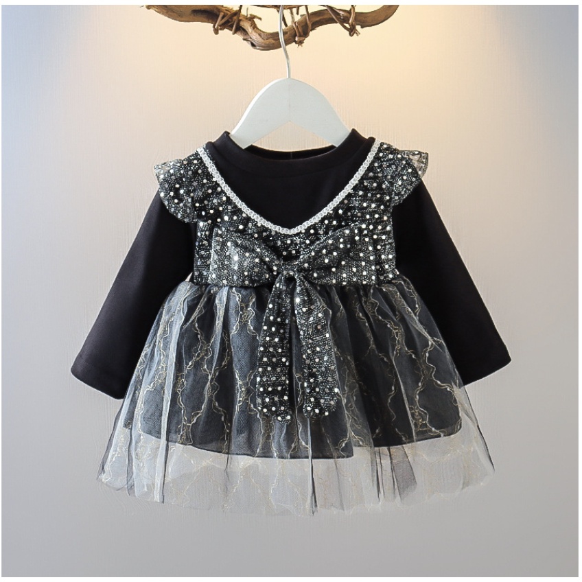 babyfit SENNA baju dress anak perempuan dengan rok model tutu sequin glitter ha-m527