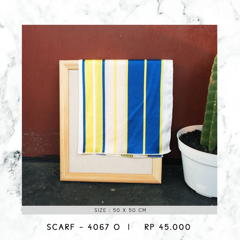 NECK SCARF / SYAL KOREA / SCARF PATTERN (SIZE 50 X 50 CM) - 3889 / 4067-4067 O