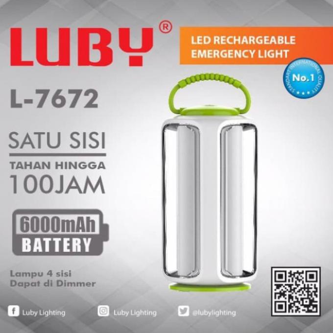 Lampu emergency luby L 7672 4 sisi