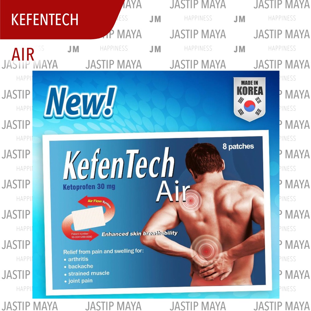 Kefentech Air Plaster Koyo, 8pcs - Singapura, Penghilang Sakit Radang Nyeri Sendi