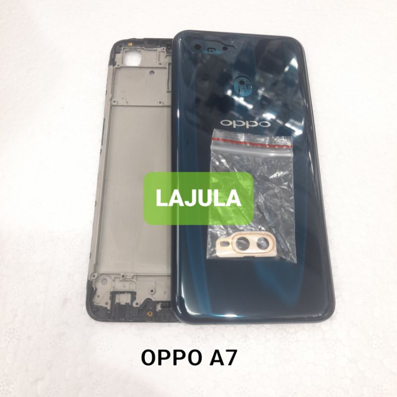 kesing housing casing full set Oppo a7 frame + kesing