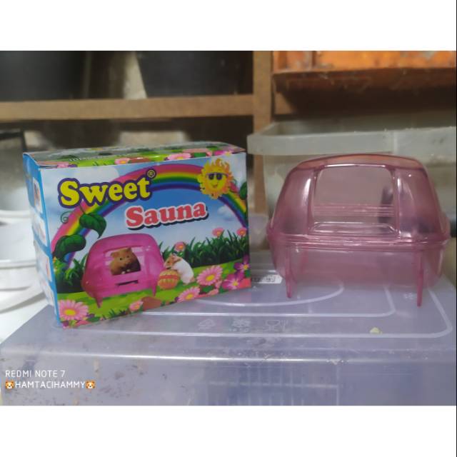 SWEET SAUNA RUMAH/TEMPAT MANDI HAMSTER/GERBIL/SMALLPETS