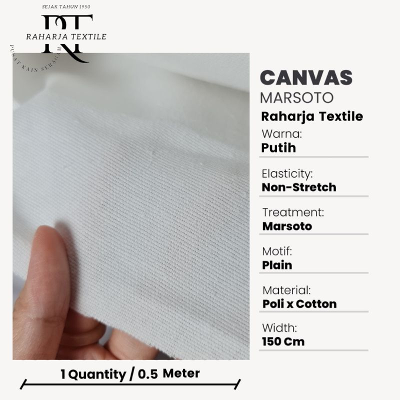 Kain Kanvas Marsoto Canvas Tote Bag Canvas Lukis Bahan Eceran Meteran