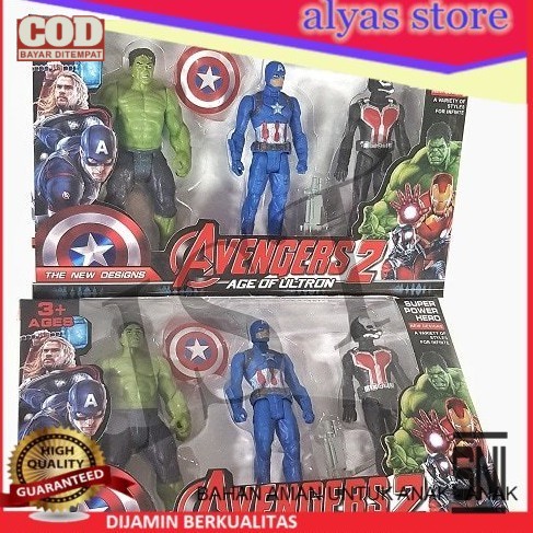 action figure avengers MAINAN AVENGER - ANAK MAINAN ROBOT AVENGER 2 AGE of ULTRON 2113 / 1 SET 3 pcs