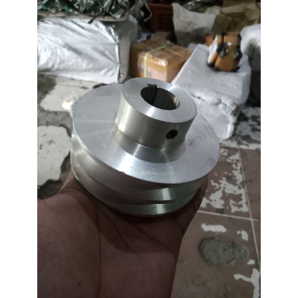 /// Pulley Dinamo///A2 4" inci as 12mm 19mm 20mm 24mm 25mm 28mm Buntu // pulley Dinamo / Pulley dina