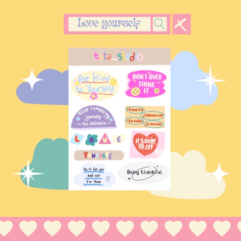 

STICKERS-Loveyourself