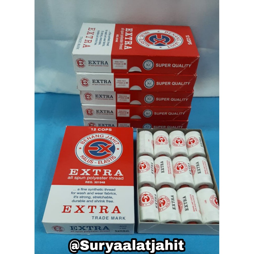 🅱️Benang EXTRA 500Y (1wrn@1lsn) =rp.23.000/12pcs