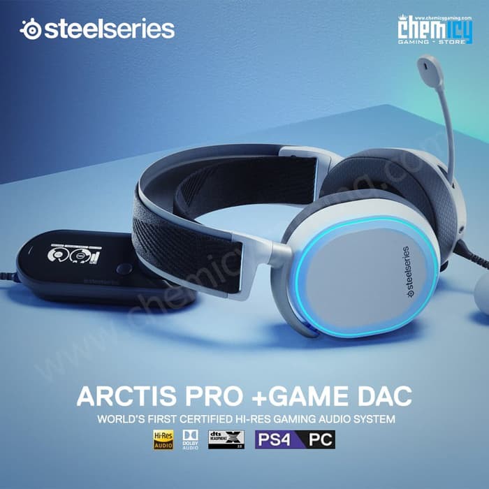 Steelseries Arctis Pro RGB + GAME DAC / GAMEDAC - White