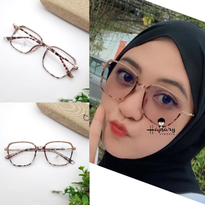 KACAMATA MINUS FRAME KOTAK 20098 GRATIS LENSA ANTI RADIASI | KACAMATA WANITA | KACAMATA PHOTOCROMIC | KACA MATA PLUS