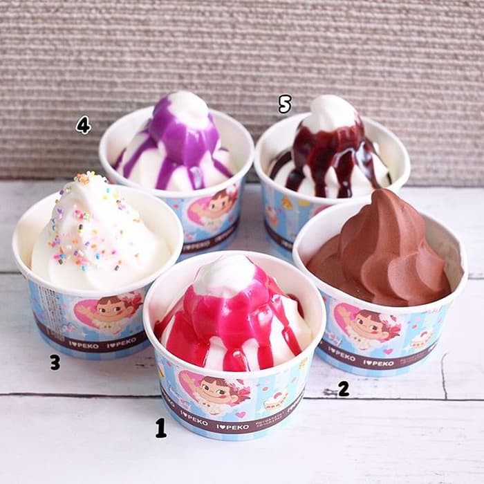 ice cream cup pekochan Squishy Licensed by sanrio (ORIGINAL JEPANG)