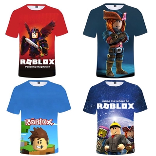 Roblox Children Boys Game T Shirt Summer Kids Round Neck Print Cotton Short Sleeve Shopee Indonesia - roblox japanese shirt