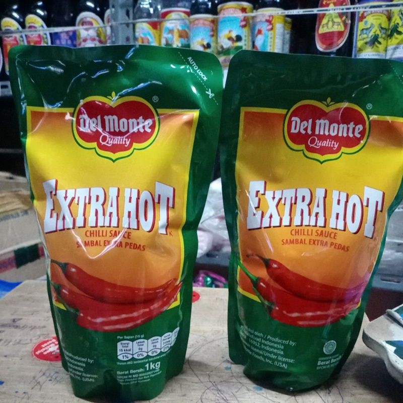 Delmonte extra hot/Saos delmonte refill 1 kg