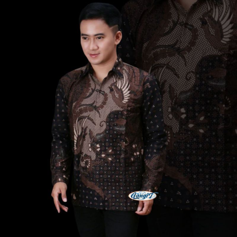 KEMEJA BATIK LENGAN PANJANG size S M L XL XXL XXXL