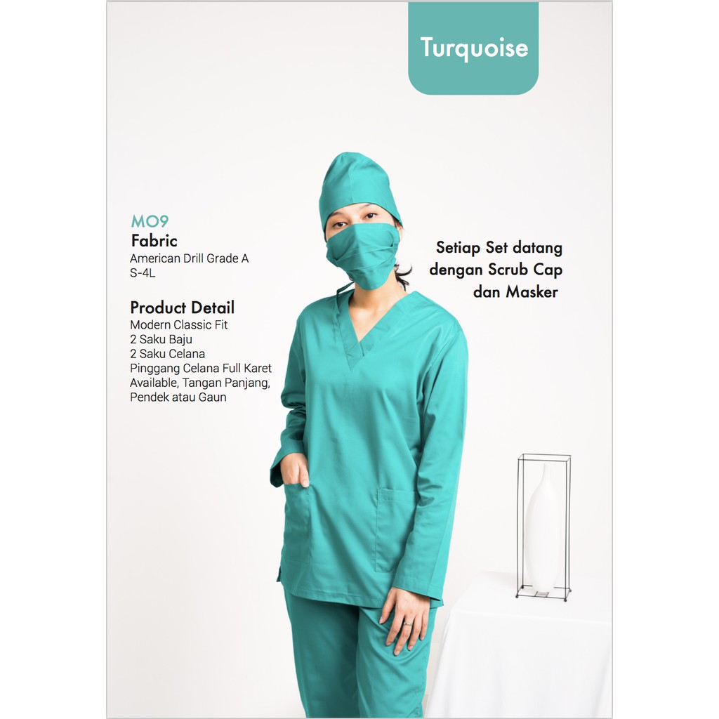 BAJU OK MEDELLIN , BAJU OPERASI OKA , BAJU SCRUB , BAJU PERAWAT (UNISEX)