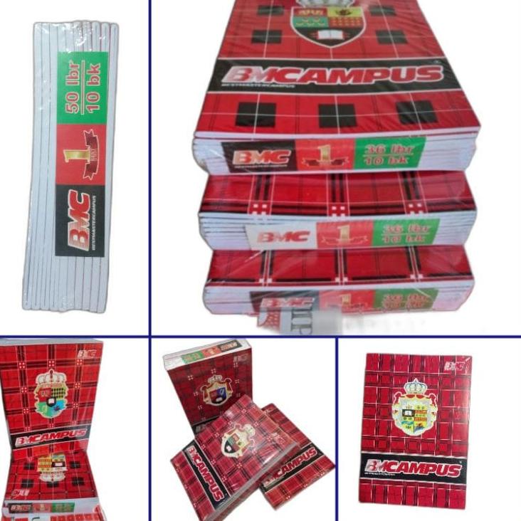 

Special Price.. PRAS_ACC BUKU TULIS BMC CAMPUS ISI 50 LEMBAR/BUKU BMC CAMPUS PER PACK 10 PCS