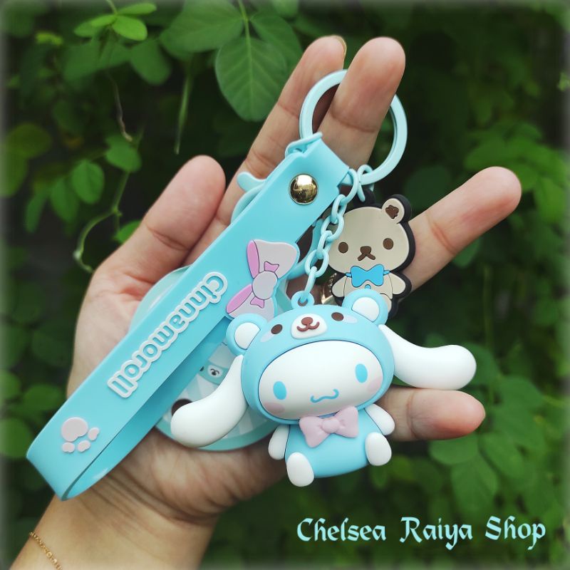 Gantungan Kunci Keychain Gantungan Tas Sanrio Cinnamoroll Cinamorol Cinamoroll Cinnamonroll Kawaii