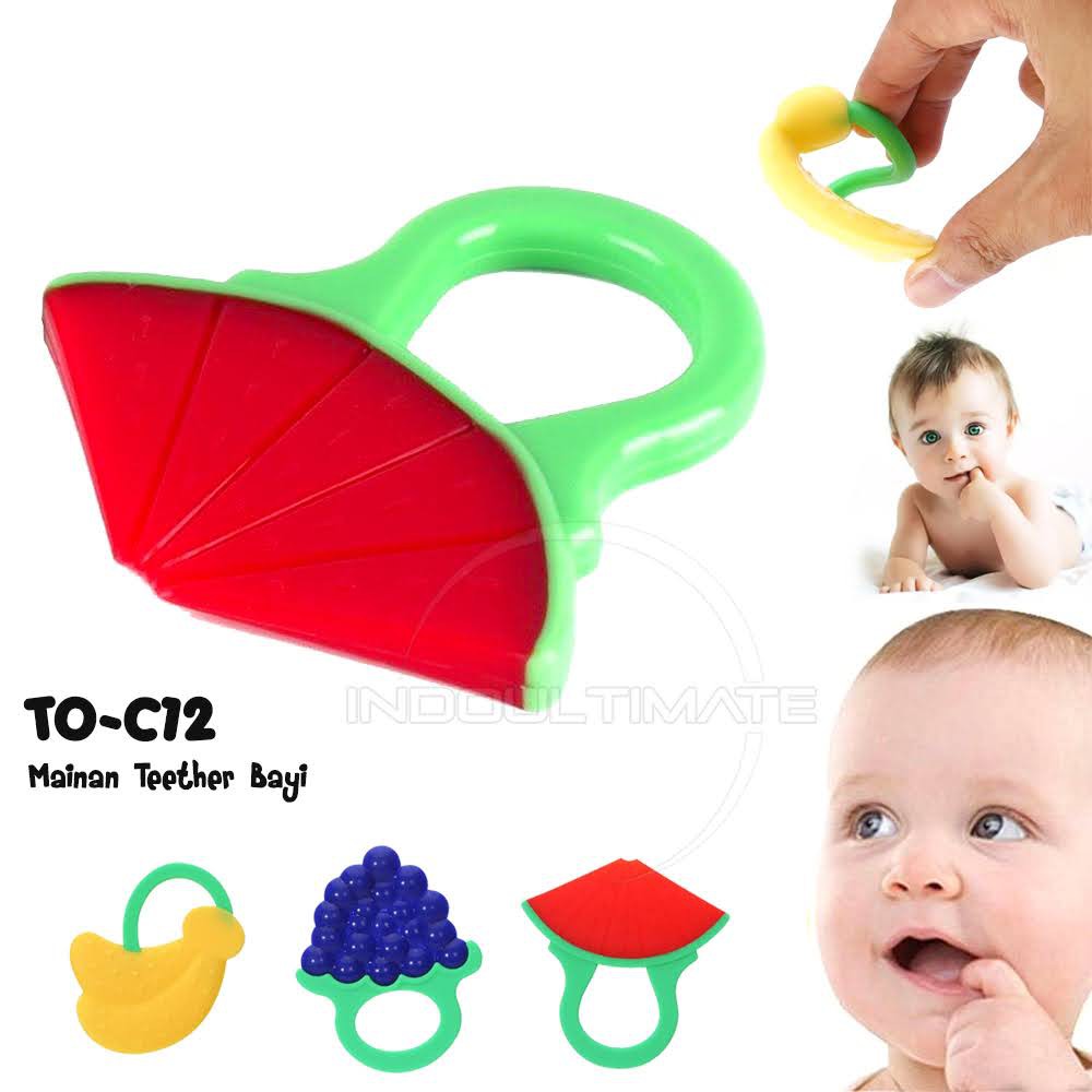 Silicone Teether Mainan Gigitan Bayi Silikon TO-C12 Mainan Bayi Gigitan Bayi Silicone Baby Teether