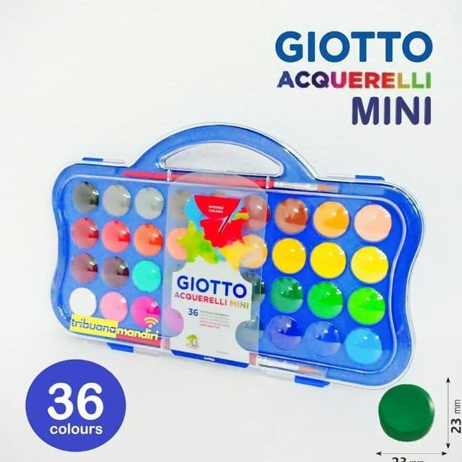 

TERBARUU!! GIOTTO ACQUERELLI MINI 36 WARNA WATERCOLOR CAT AIR WATERCOLOUR ANAK SALE