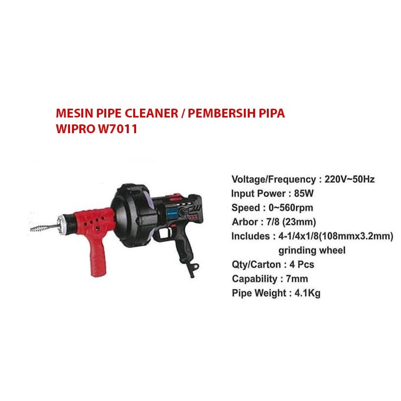 WIPRO W 7011 MESIN PEMBERSIH PIPA