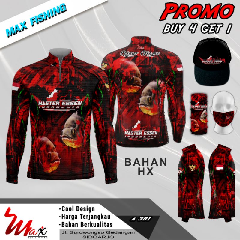 Baju kaos olah raga long sleve lengan panjang luar ruangan out door full printing sublime, adem anti