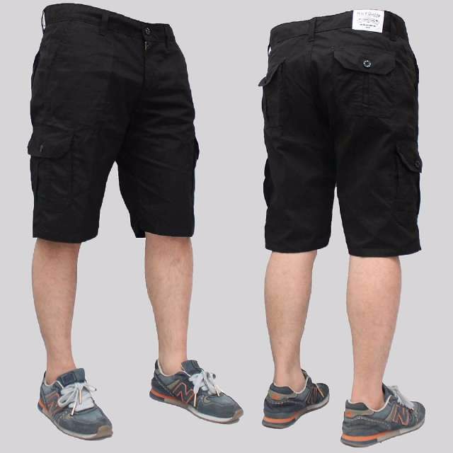 CELANA CARGO PENDEK HITAM KEREN / PRIA / BLACK PYP