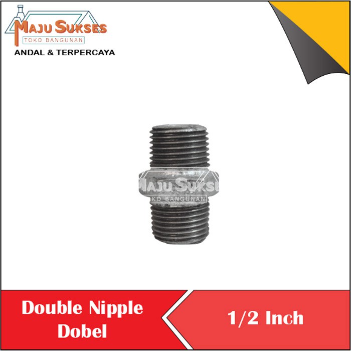 Jual Double Nipple Dobel Nepel Besi Galvanis Shopee Indonesia