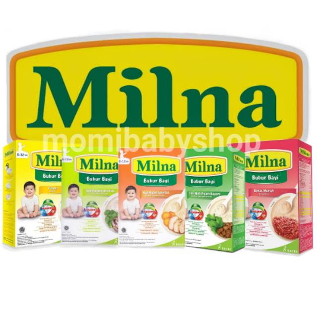 MILNA Bubur Bayi 6+ dan 9+ 120g