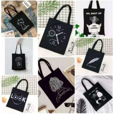 Godiva96 - TOTEBAG / TOTE BAG CUSTOM MOTIF / TAS TOTE WANITA KPOP MURAH PART 2