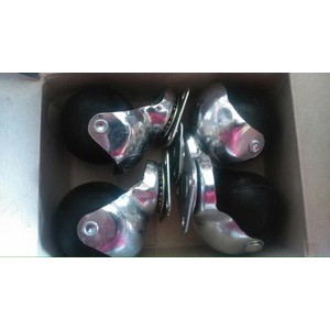 Roda Set Bulat Casters 50mm Roda Etalase Roda Troli Roda hidup