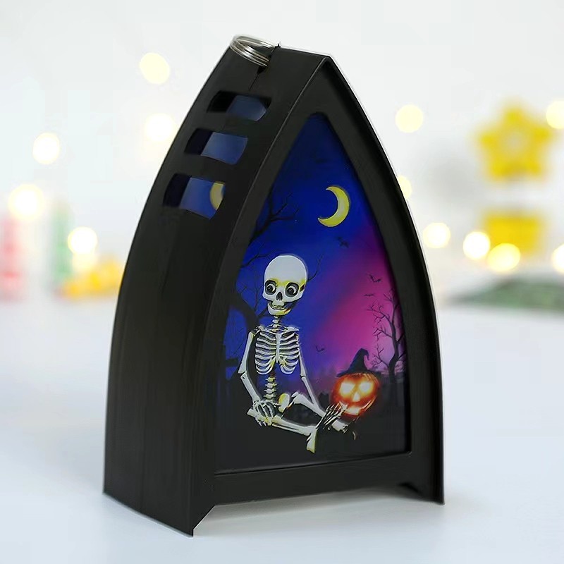 Lentera Segitiga Halloween Murah Dekorasi Lampu Gantung Scary Souvenir