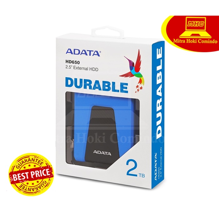 HARDDISK HDD EXTERNAL ADATA 2TB HD650 ANTISHOCK