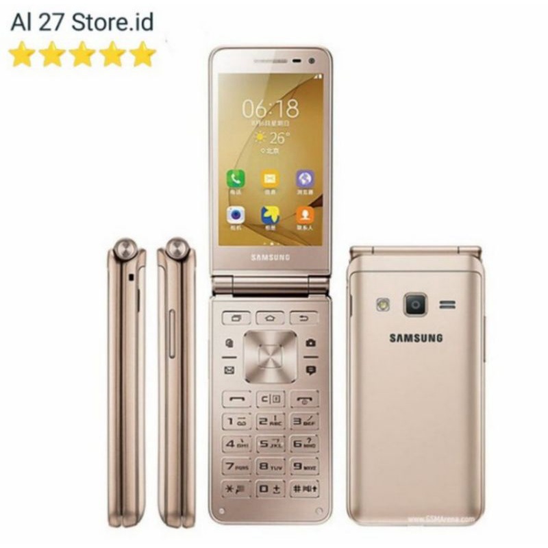 Samsung Galaxy Folder G1600 4G bisa WA Hp Handphone Android Keypad Lipat Flip