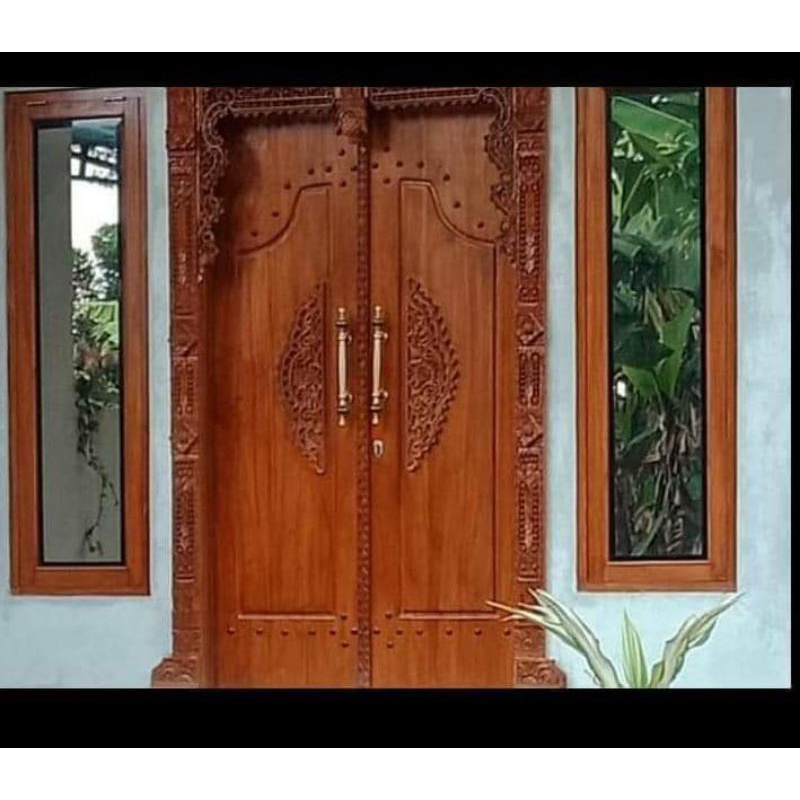 PINTU GEBYOK PINTU GAPURA PINTU UTAMA PINTU RUMAH PINTU JATI UKIR