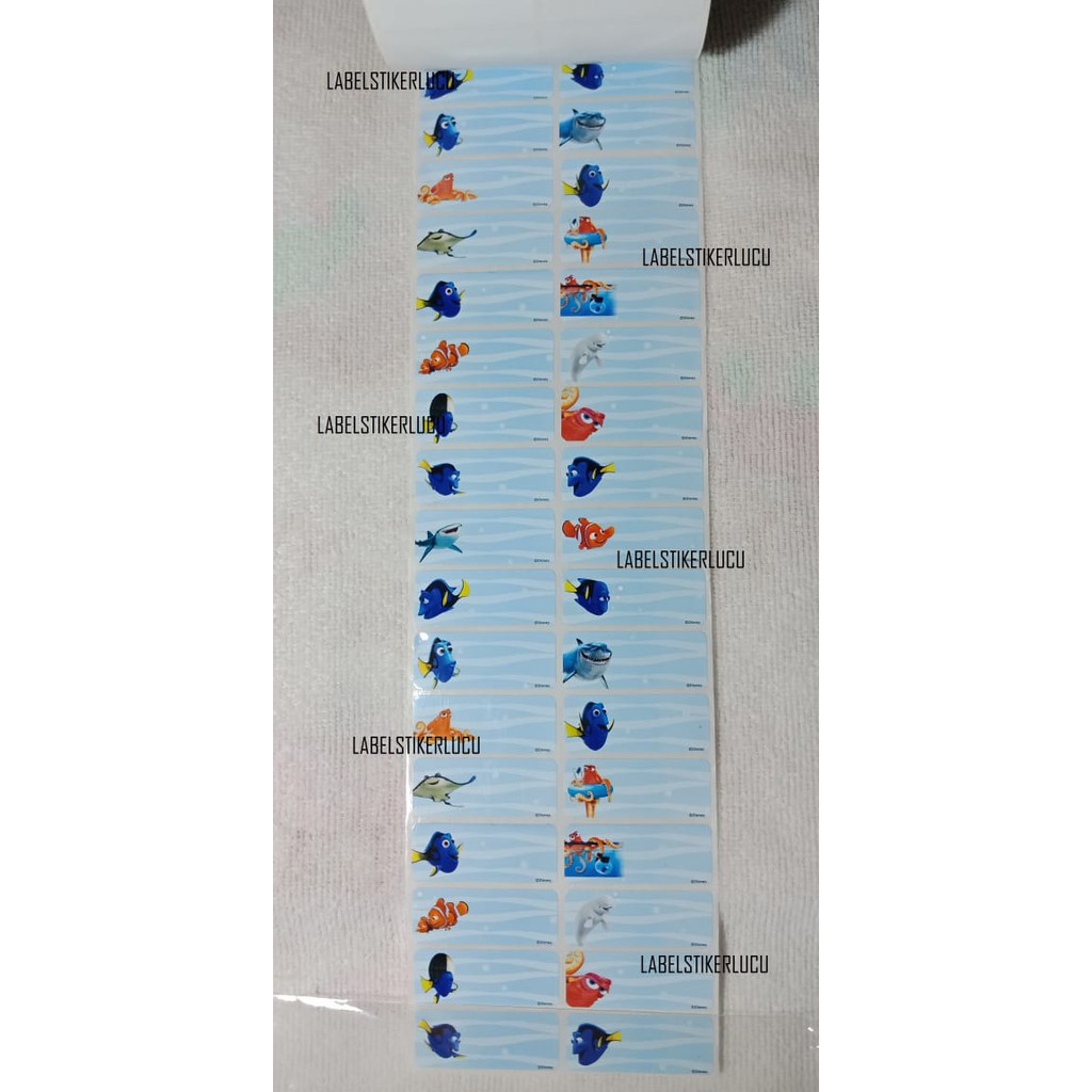 

Sticker Label Motif Finding Dory (isi 42pcs) variasi gambar
