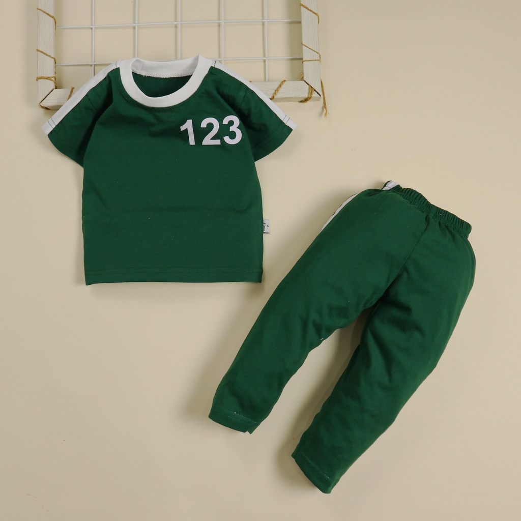 Motif 123 / Setelan Baju Bayi / Anak Bayi Laki-laki Usia 6 Bulan - 3 Tahun Baju Setelan Anak