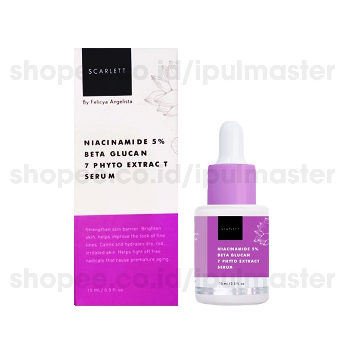 BPOM Scarlett Serum Whitening Acne Glowtening  Ever After Niacinamide Retinol 15ml